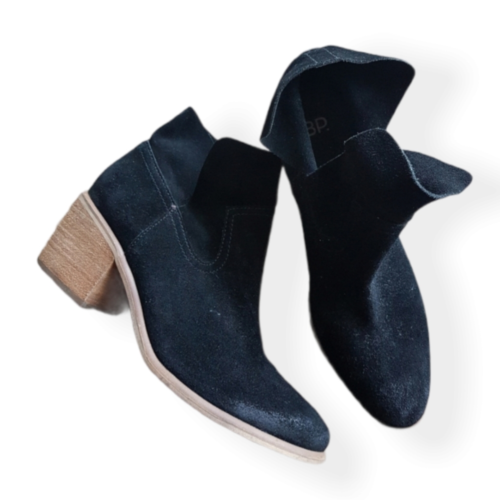 BP Brice black suede ankle boots women 10